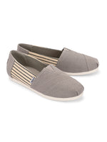 Load image into Gallery viewer, Alpari Varsity Men's Grey Slip-ons