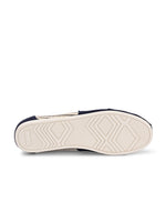 Load image into Gallery viewer, Alpari Varsity Men's Navy Slip-ons