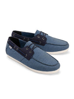 Load image into Gallery viewer, Men's Bolonia Coastal Blue Boat Shoes