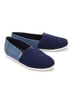Load image into Gallery viewer, Alpari Duo Men's Navy Slip-ons