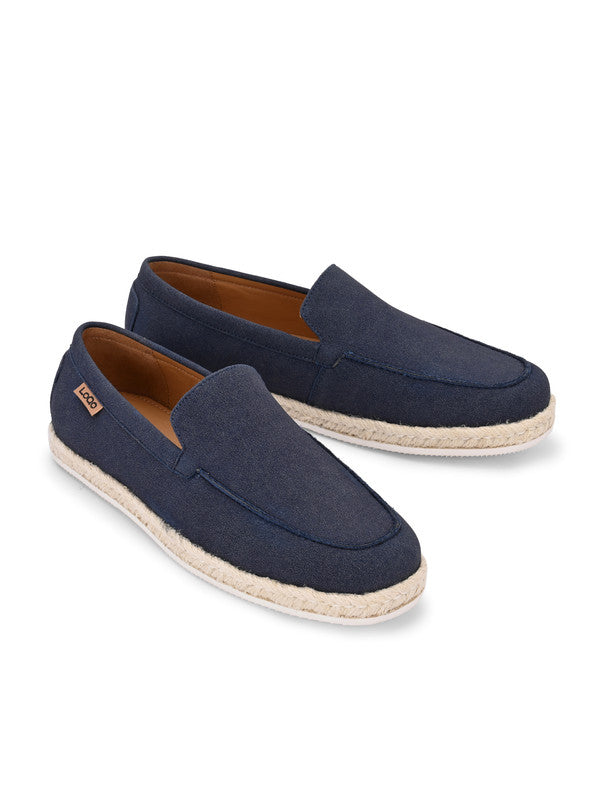 Men's Navy Esparto Loafers
