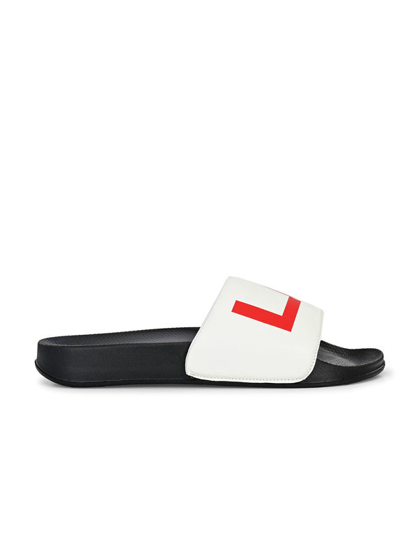 Men's Marbella White Sliders