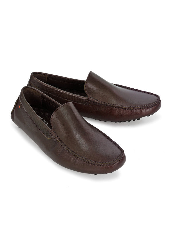 Men's Castro Brown Driving Loafers
