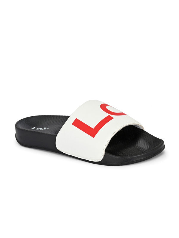 Men's Marbella White Sliders