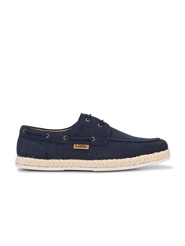 Men's Ink Blue Esparto Lace Loafers