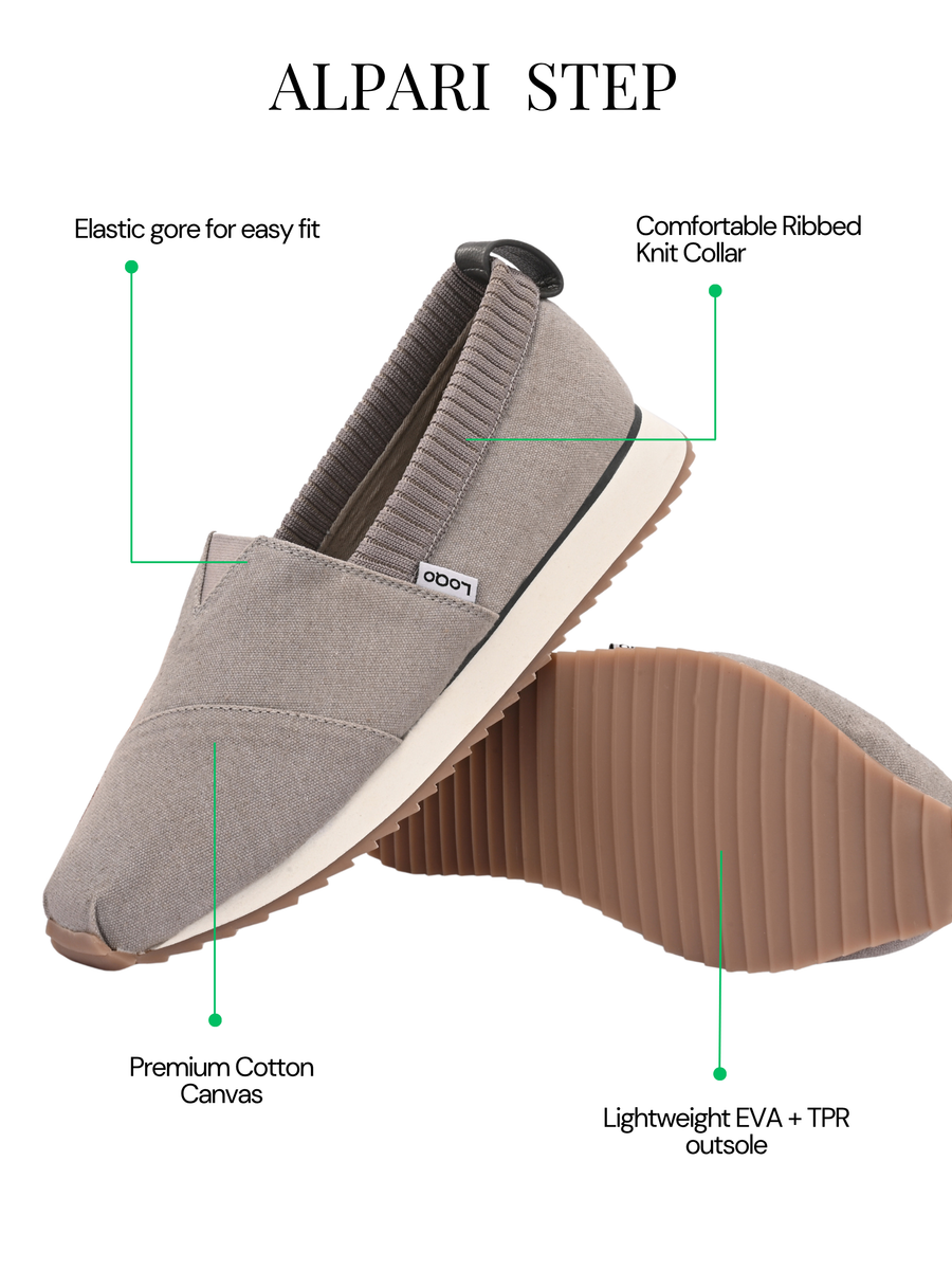 Men's Alpari Step Grey Snoafers