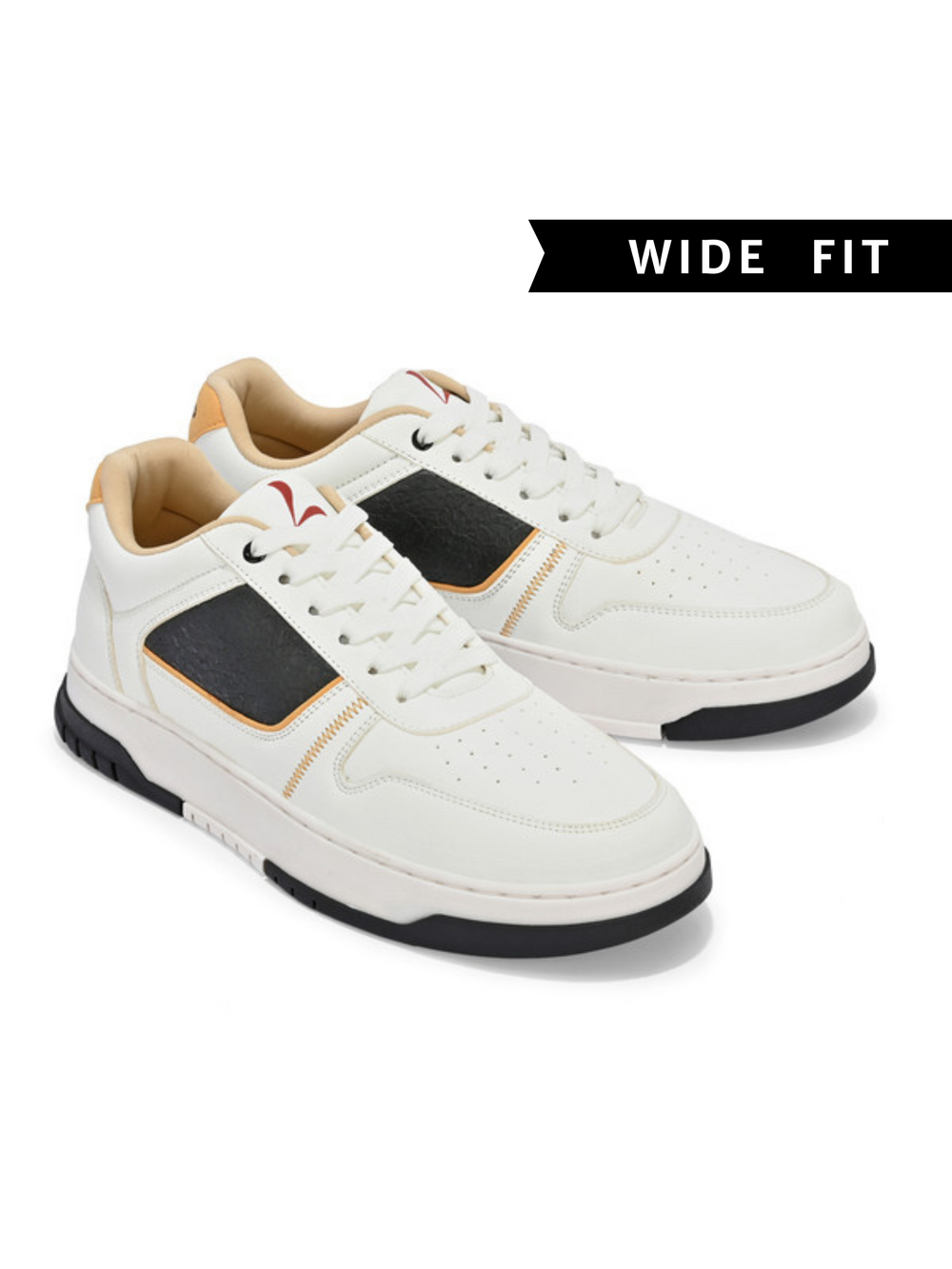Men's Seville White Shoes - Wide fit