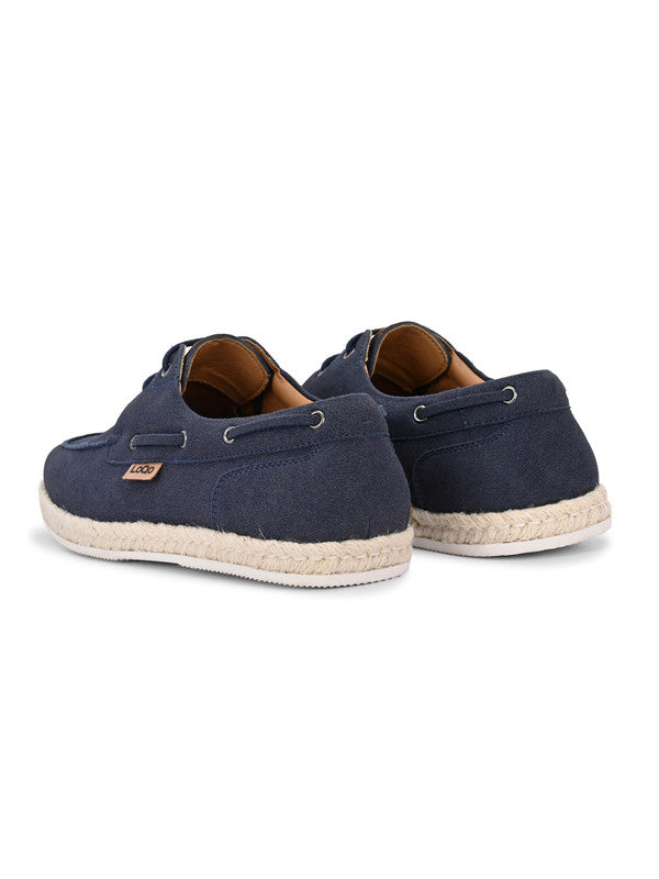 Men's Ink Blue Esparto Lace Loafers