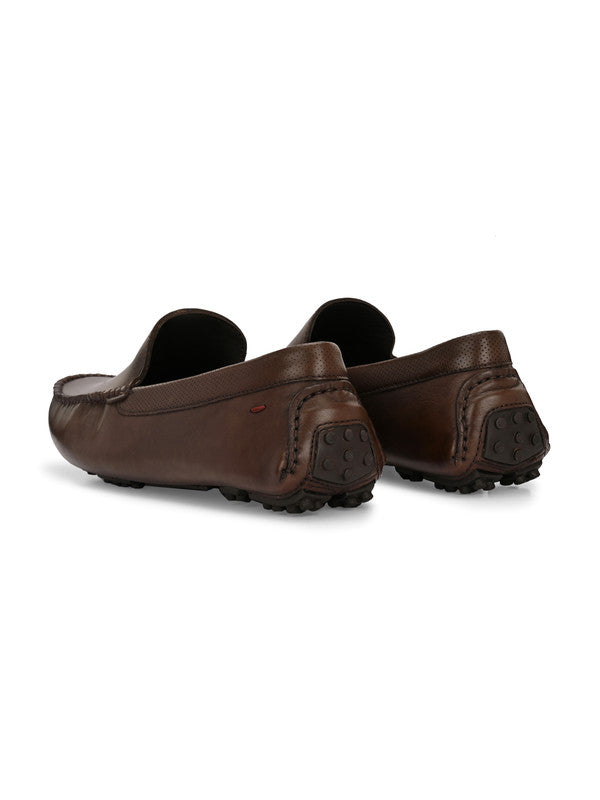 Men's Castro Brown Driving Loafers
