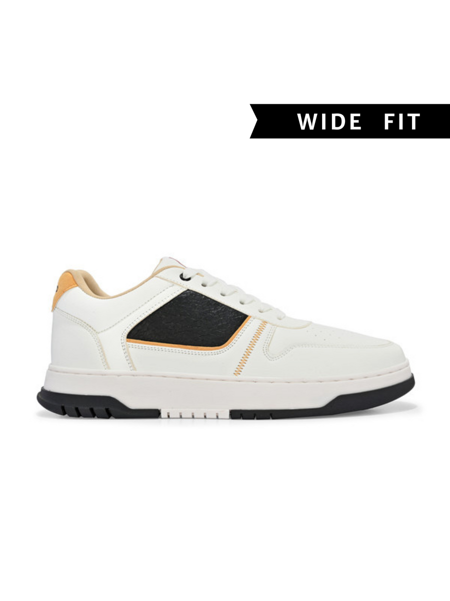 Men's Seville White Shoes - Wide fit