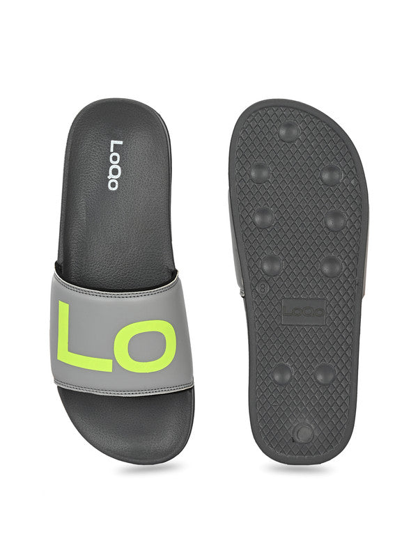 Men's Marbella Grey Sliders