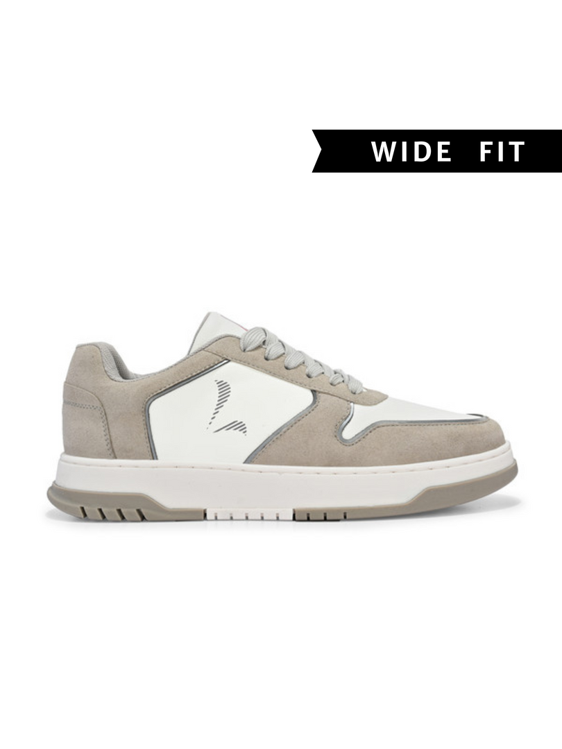 Men's Murcia White-Grey Shoes - Wide fit