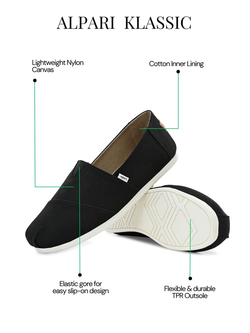 Alpari Klassic Men's Black Slip-ons