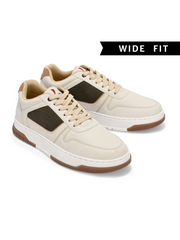 Men's Seville Beige Shoes - Wide fit
