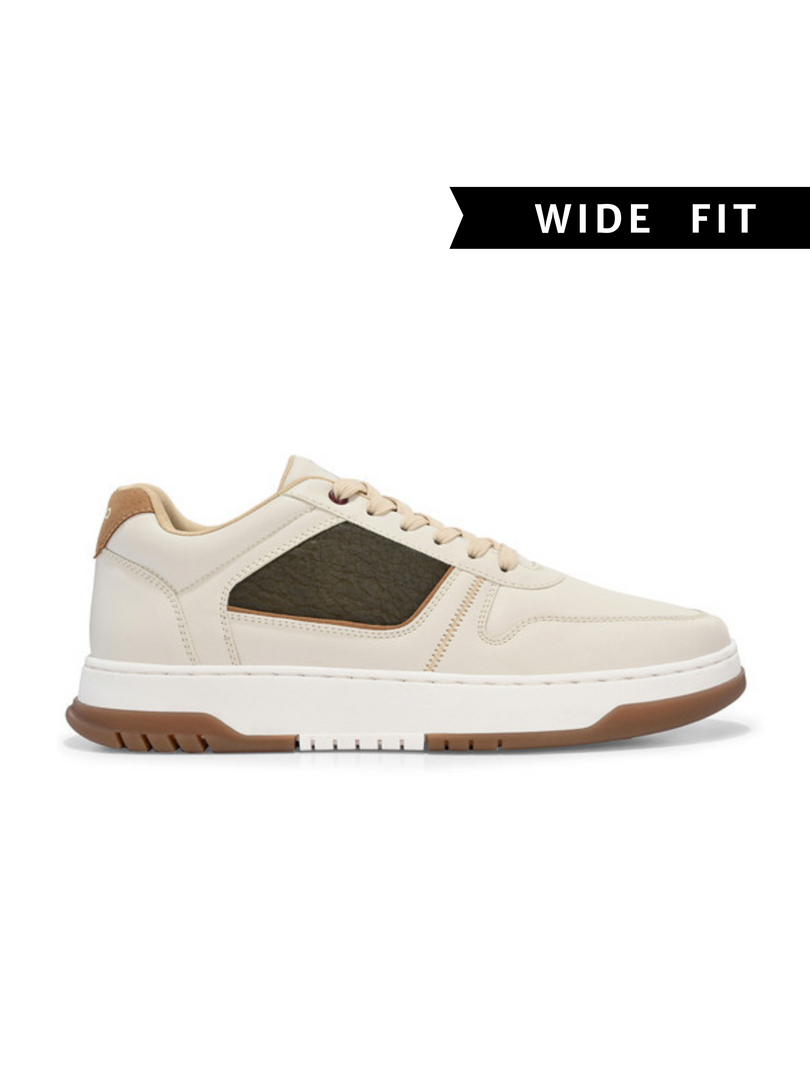 Men's Seville Beige Shoes - Wide fit