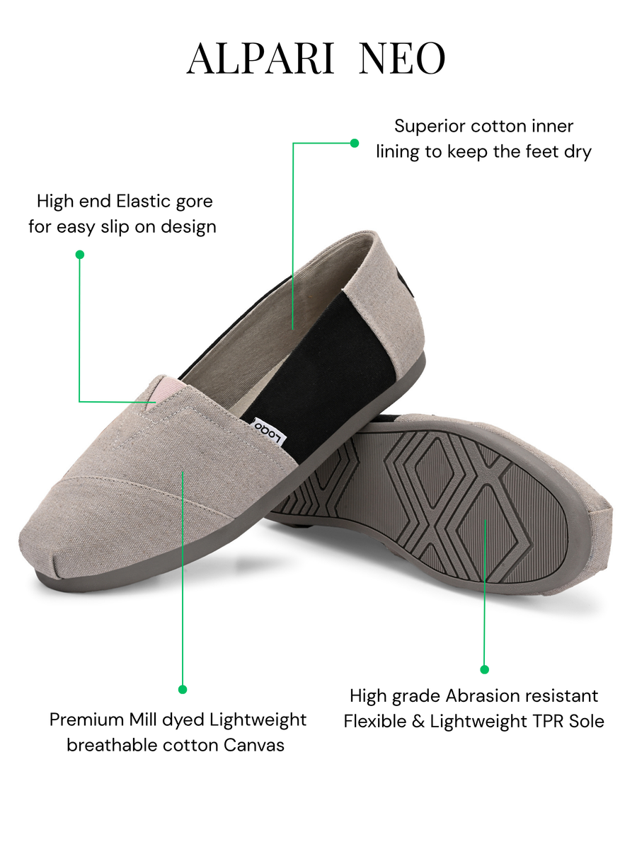 Alpari Neo Men's Grey Slip-ons