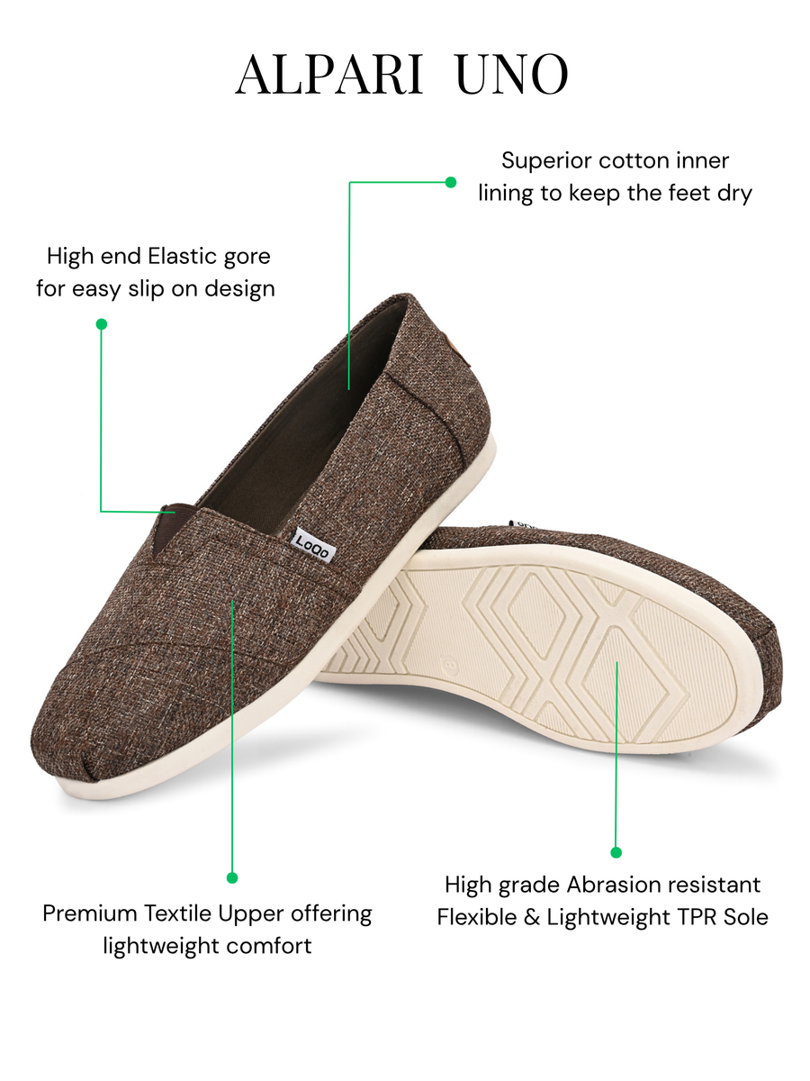 Alpari Uno Men's Brown Slip-ons