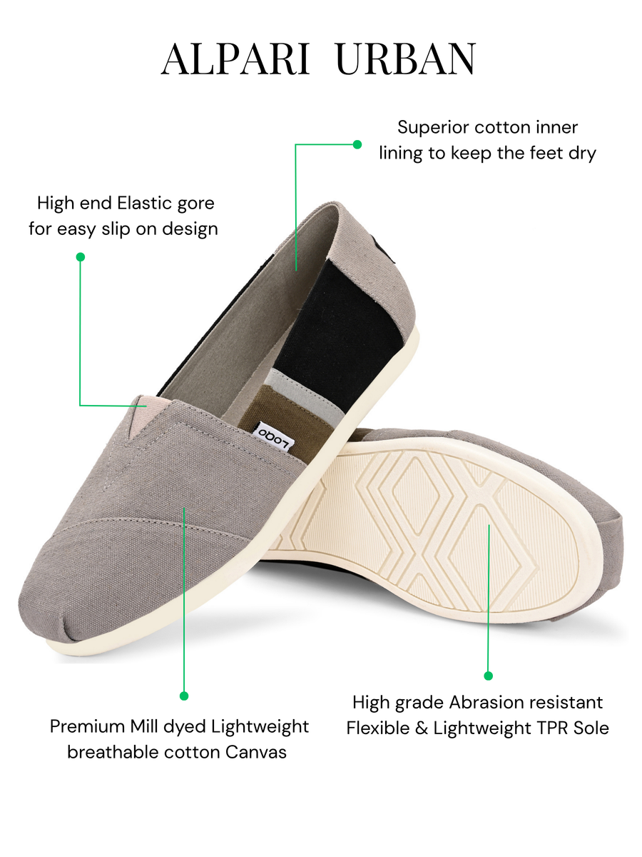 Alpari Urban Men's Grey Slip-ons