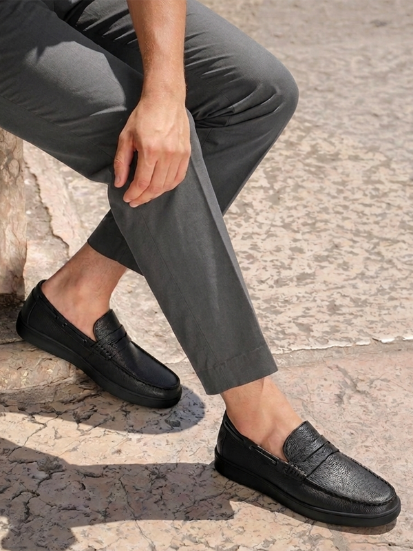 Men's Terra Black Loafers