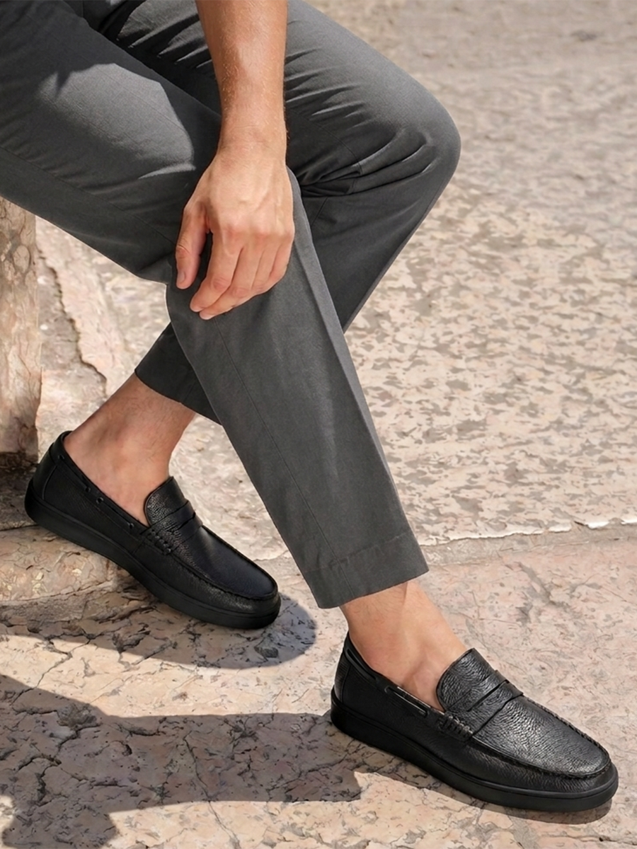 Men's Terra Black Loafers