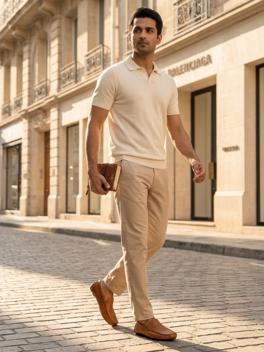 Men's Castro Tan Driving Loafers