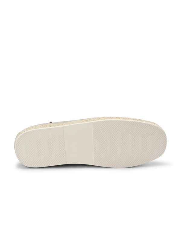 Close-up of Aupe Esparto Loafers upper – texture detail espadrille loafers men