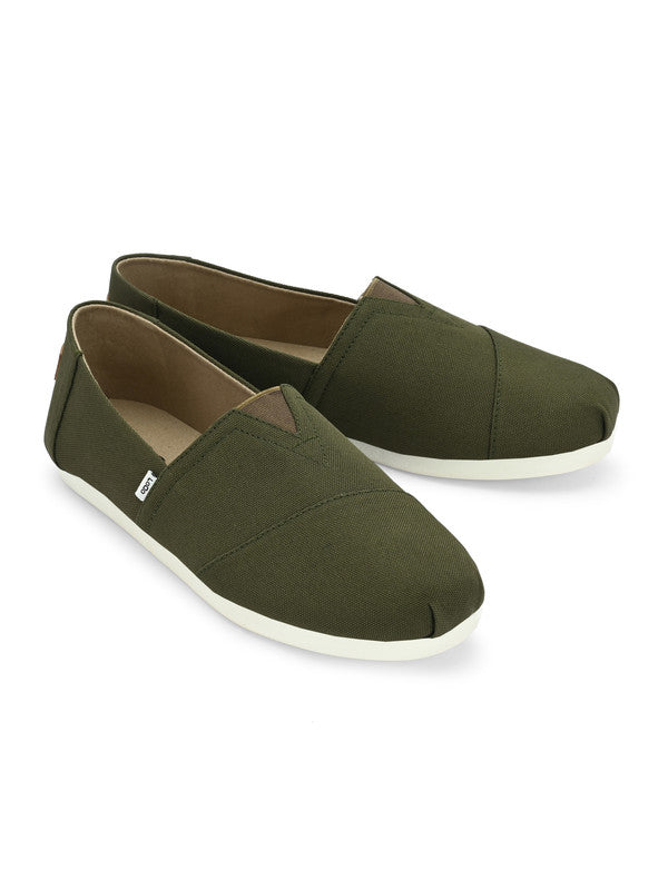 Alpari Klassic Men's Olive Slip-ons