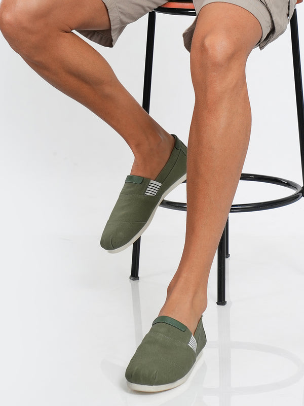 Alpari Bold Olive Slip-ons