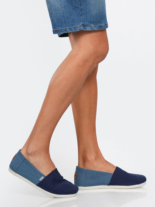 Alpari Duo Men's Navy Slip-ons