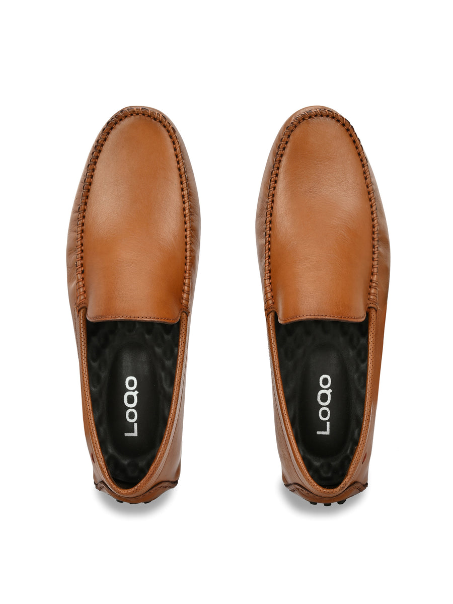 Men's Castro Tan Driving Loafers