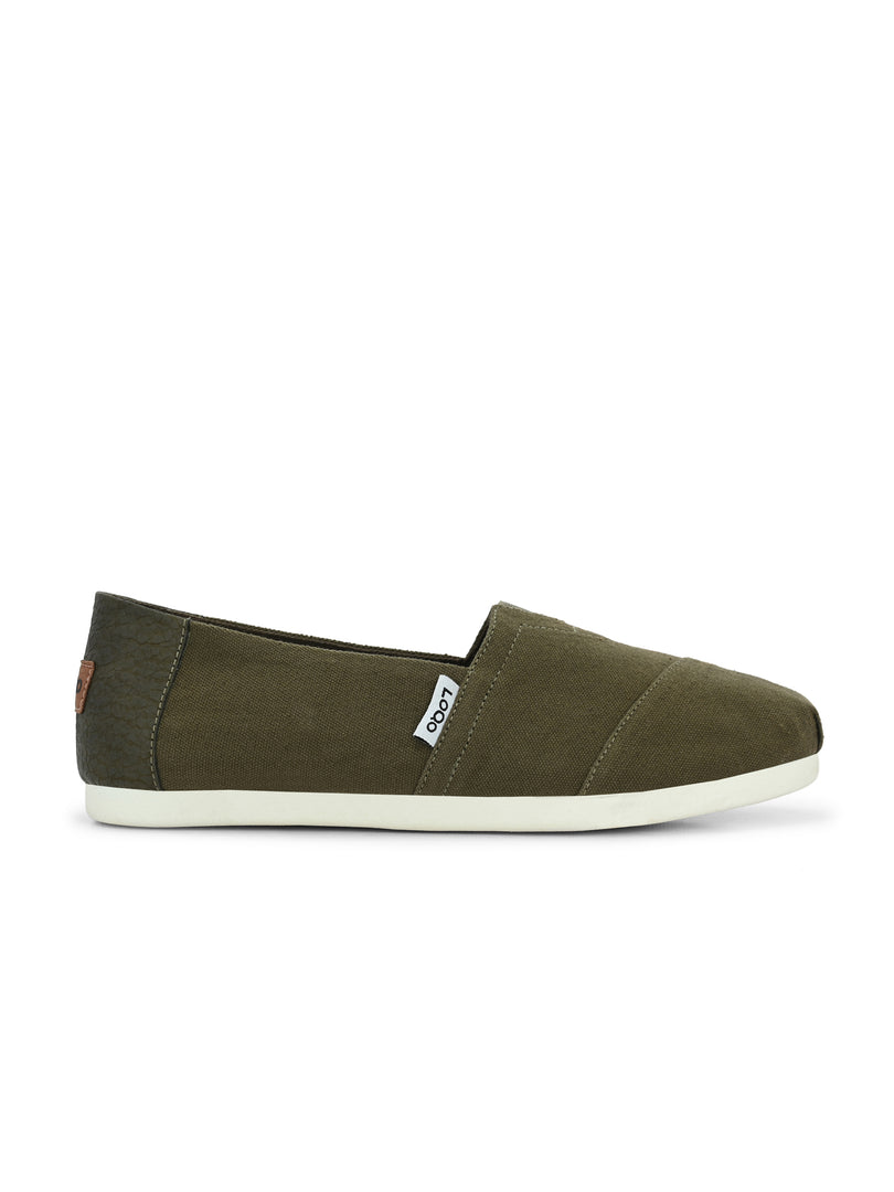 Alpari Go Men's Olive Slip-ons