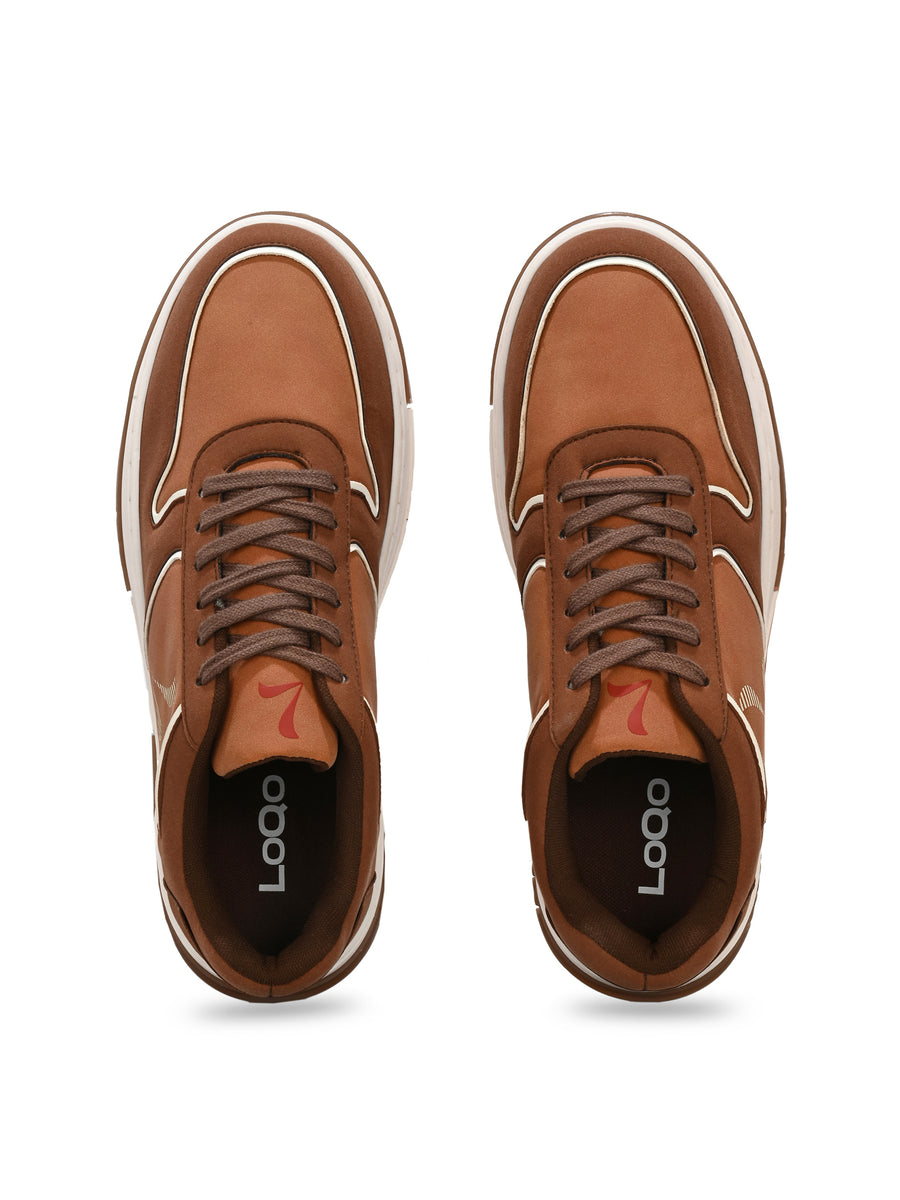 Men's Murcia Tan-Brown Shoes - Wide fit
