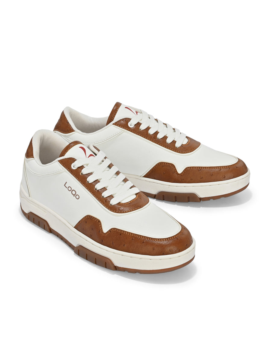 Men's Granada White-Tan Shoes