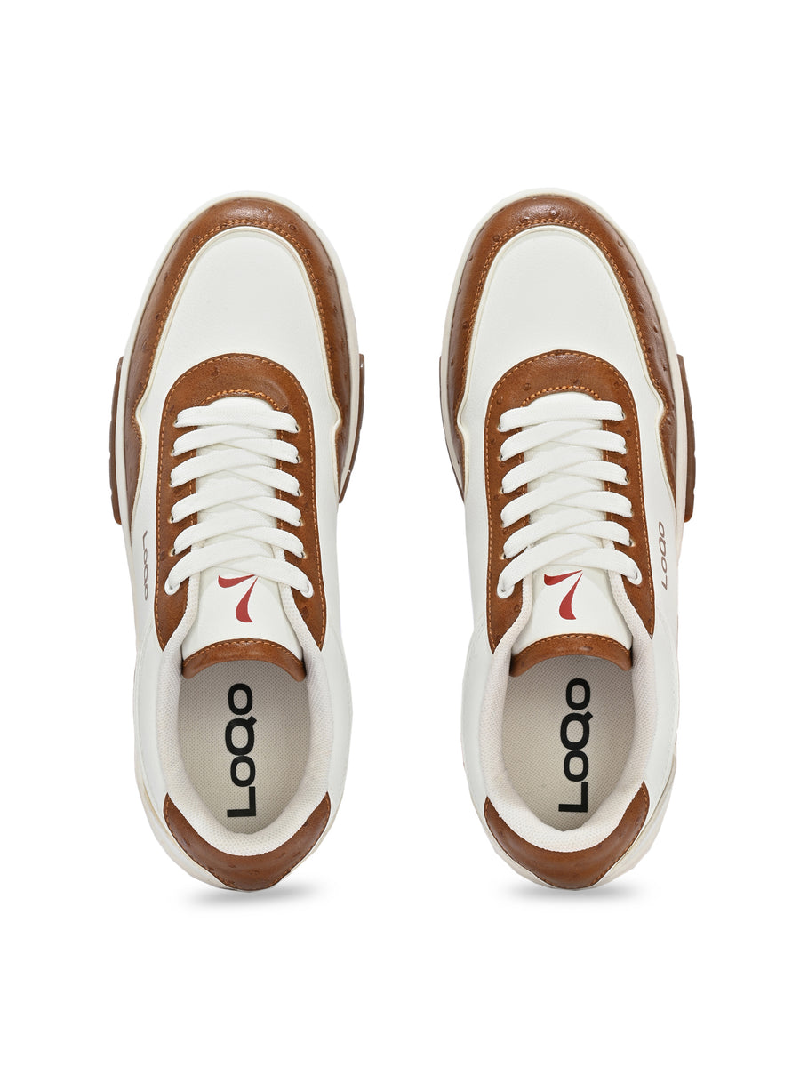 Men's Granada White-Tan Shoes