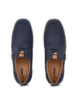 Load image into Gallery viewer, Men&#39;s Ink Blue Esparto Lace Loafers
