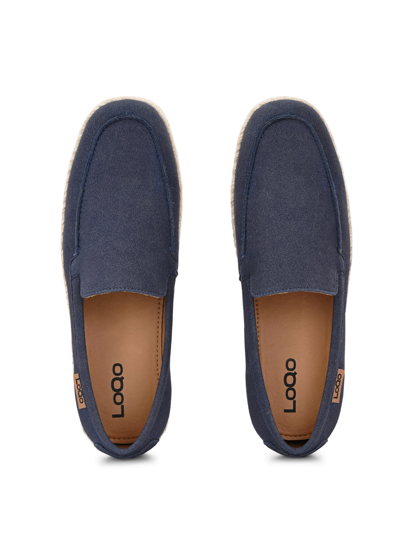 Men's Navy Esparto Loafers
