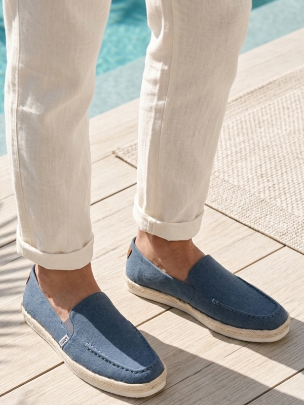Men's Blue Esparto Loafers
