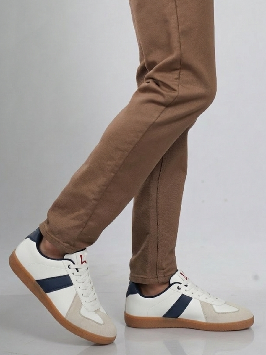Men's Lugo White-Navy Shoes