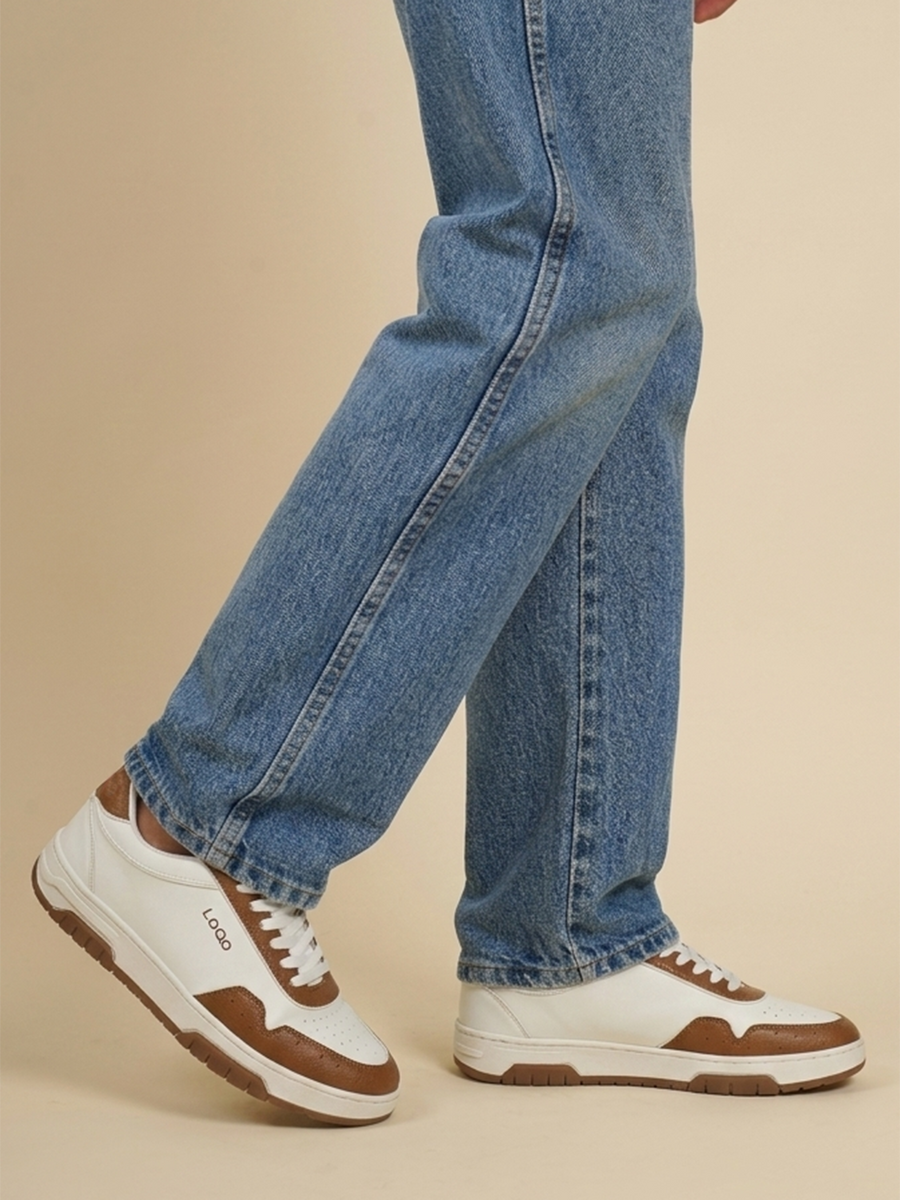 Men's Granada White-Tan Shoes