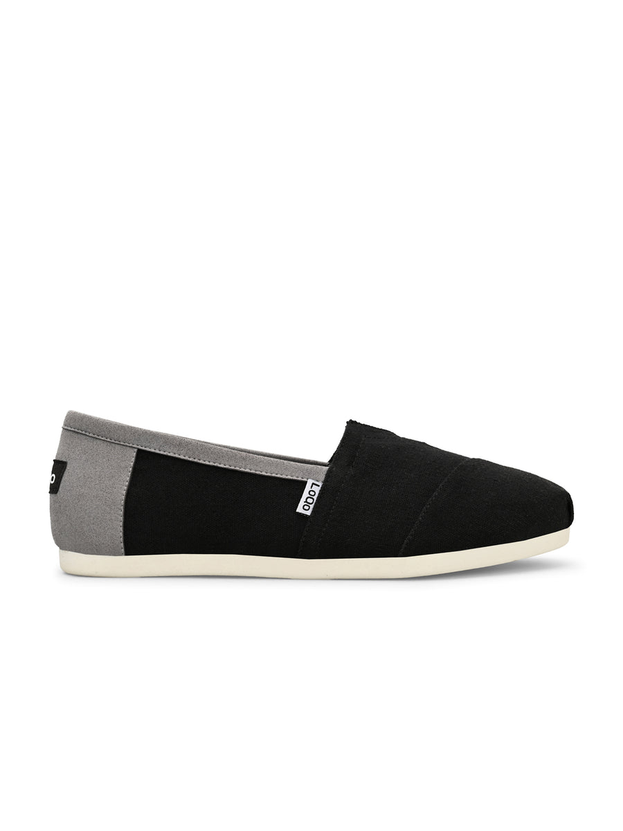 Alpari Go Men's Black Grey Slip-ons