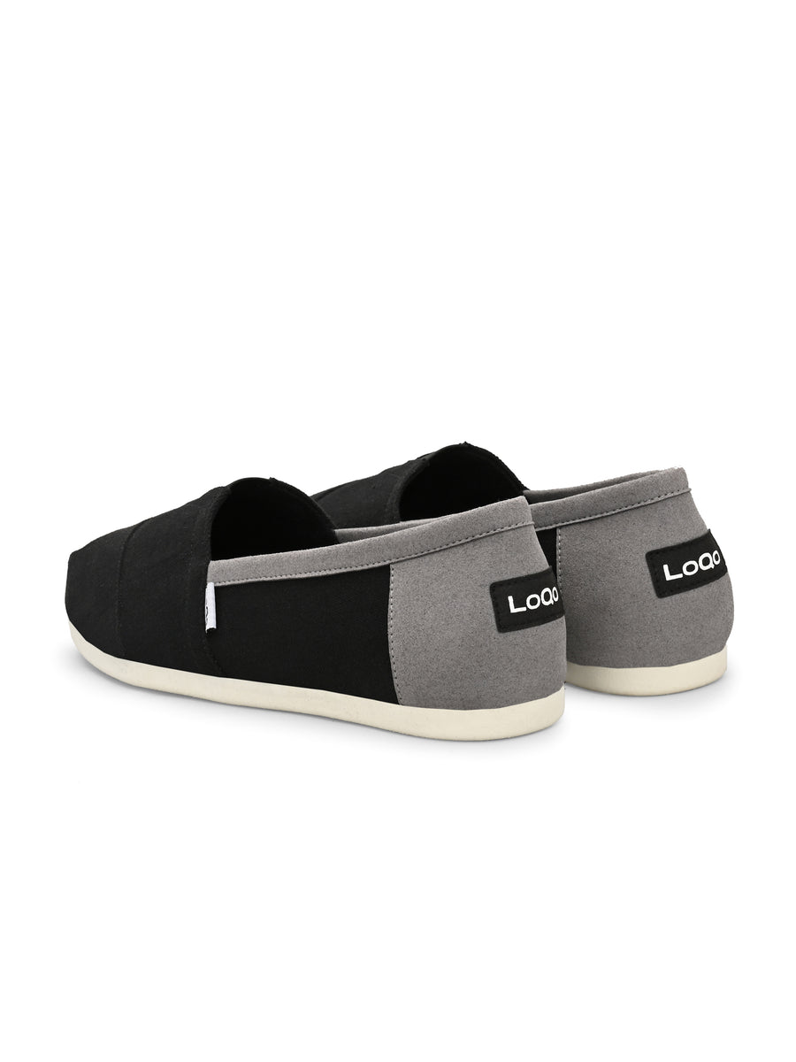 Alpari Go Men's Black Grey Slip-ons