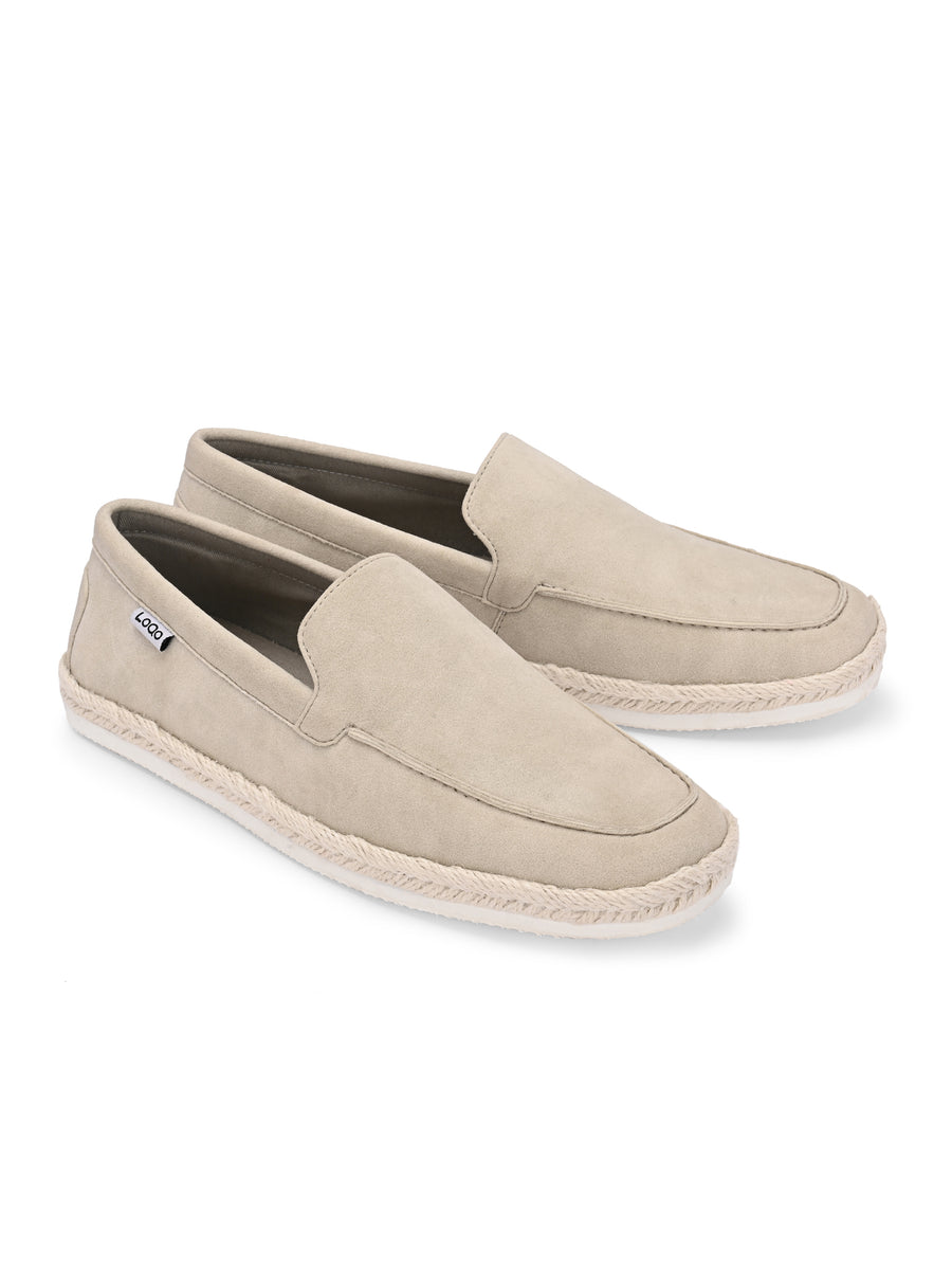 Men's Taupe Esparto Loafers