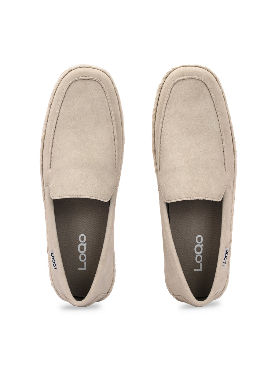 Men's Taupe Esparto Loafers