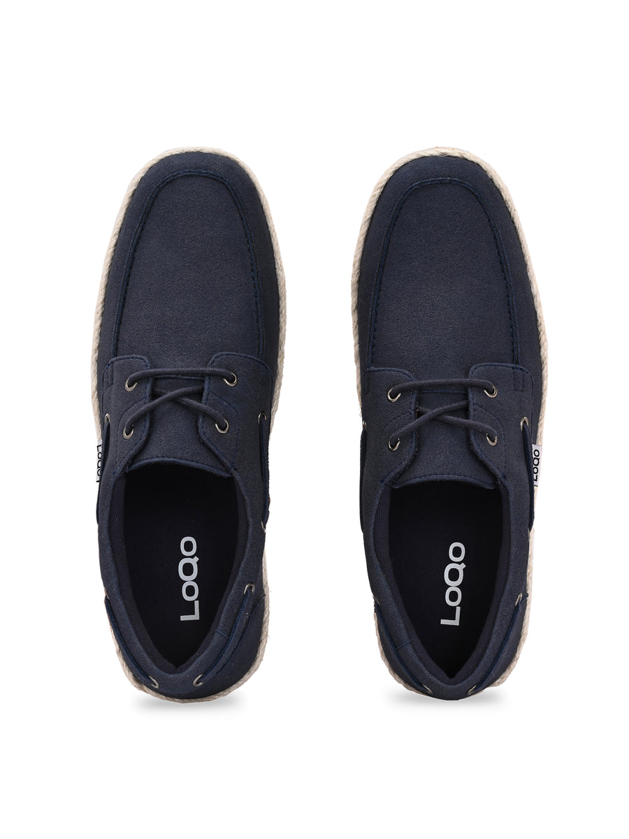 Men's Navy Esparto Lace-ups