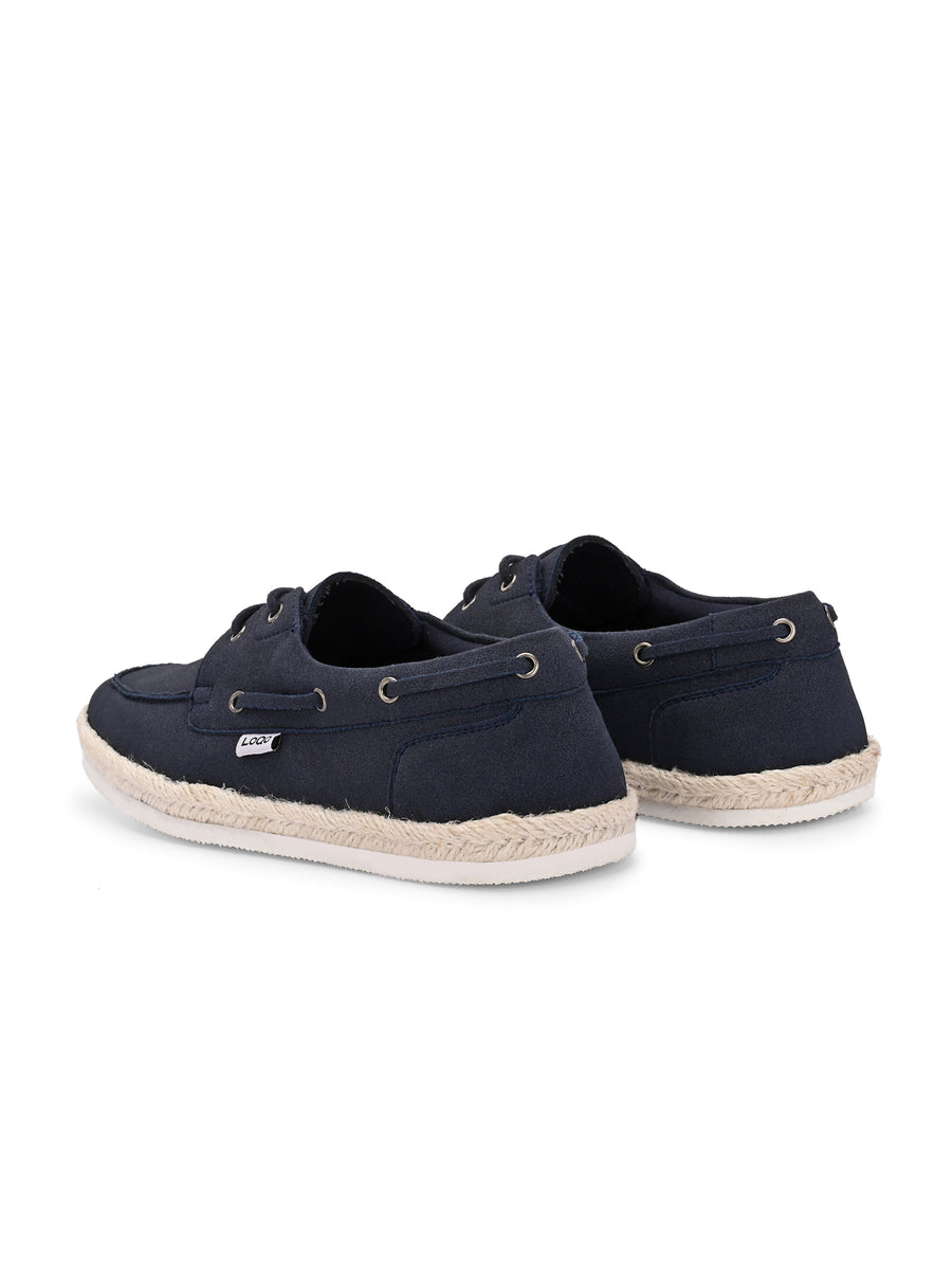 Men's Navy Esparto Lace-ups
