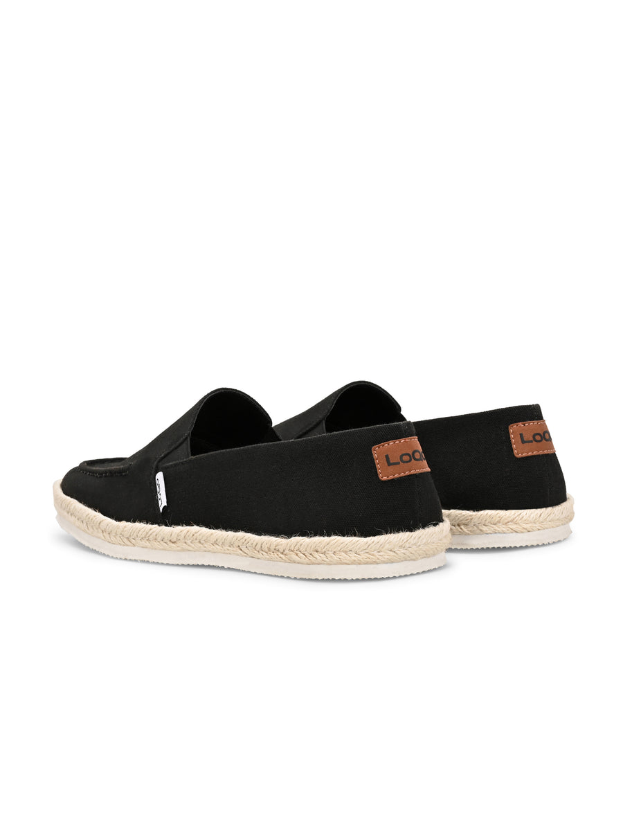 Men's Black Esparto Loafers