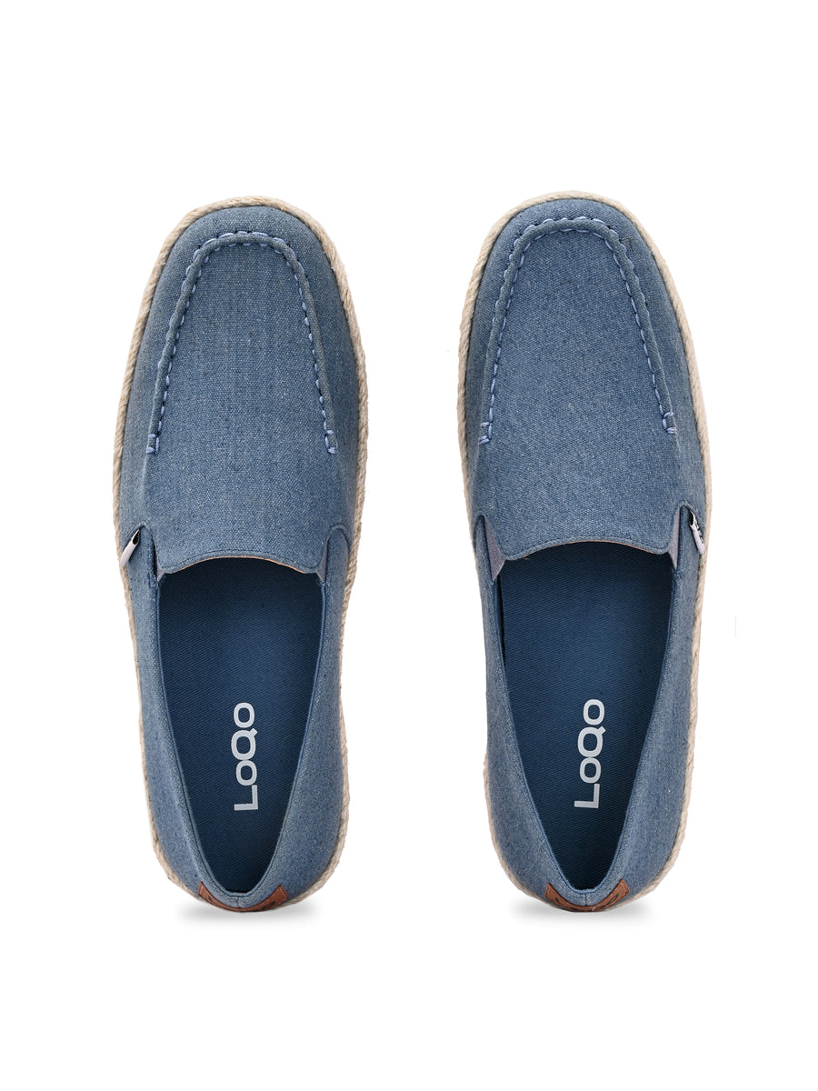 Men's Blue Esparto Loafers