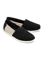Alpari Varsity Men's Black Slip-ons