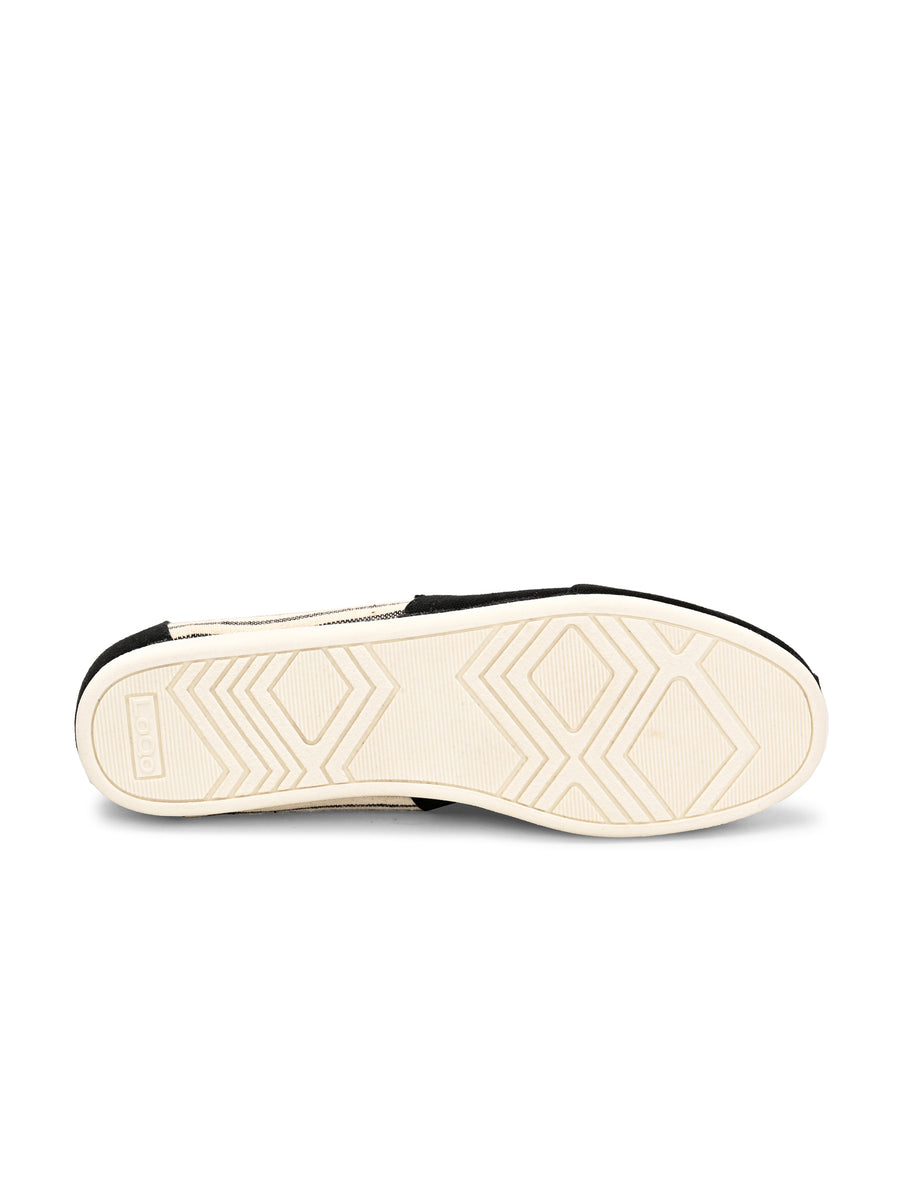 Alpari Varsity Men's Black Slip-ons