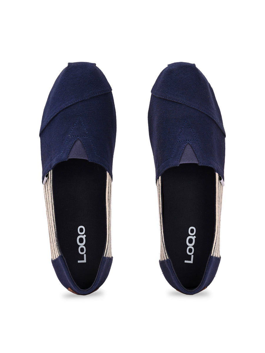Alpari Varsity Men's Navy Slip-ons